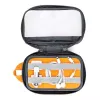 Lowepro GearUp Pouch Mini Mini rankinė laidams ir aksesuarams, nailonas/poliesteris ripstop, pilka su oranžiniais akcentais