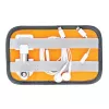 Lowepro GearUp Pouch Mini Mini rankinė laidams ir aksesuarams, nailonas/poliesteris ripstop, pilka su oranžiniais akcentais