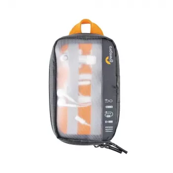 Lowepro GearUp Pouch Mini Mini rankinė laidams ir aksesuarams, nailonas/poliesteris ripstop, pilka su oranžiniais akcentais