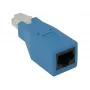 CradlePoint rollover adapterius RJ45, mėlynas — RJ45 į RJ45 konsolinis kabelis