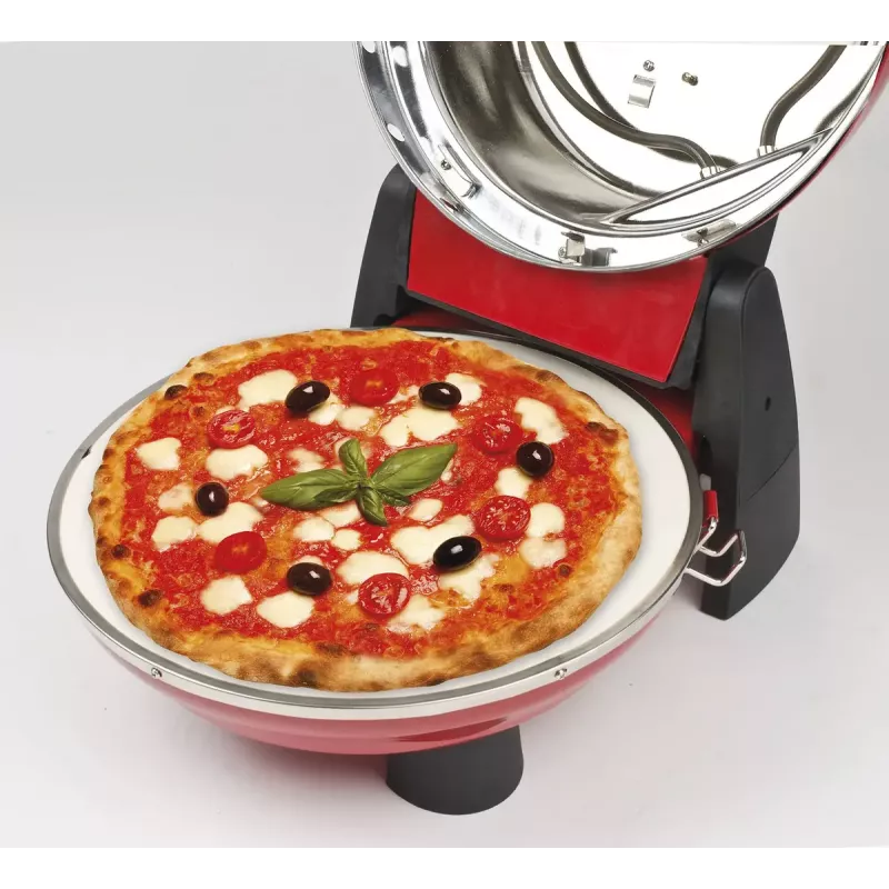 Picos kepimo aparatas G3 Ferrari Pizzeria Snack Napoletana 1200 W juodas raudonas 1 pica 31 cm