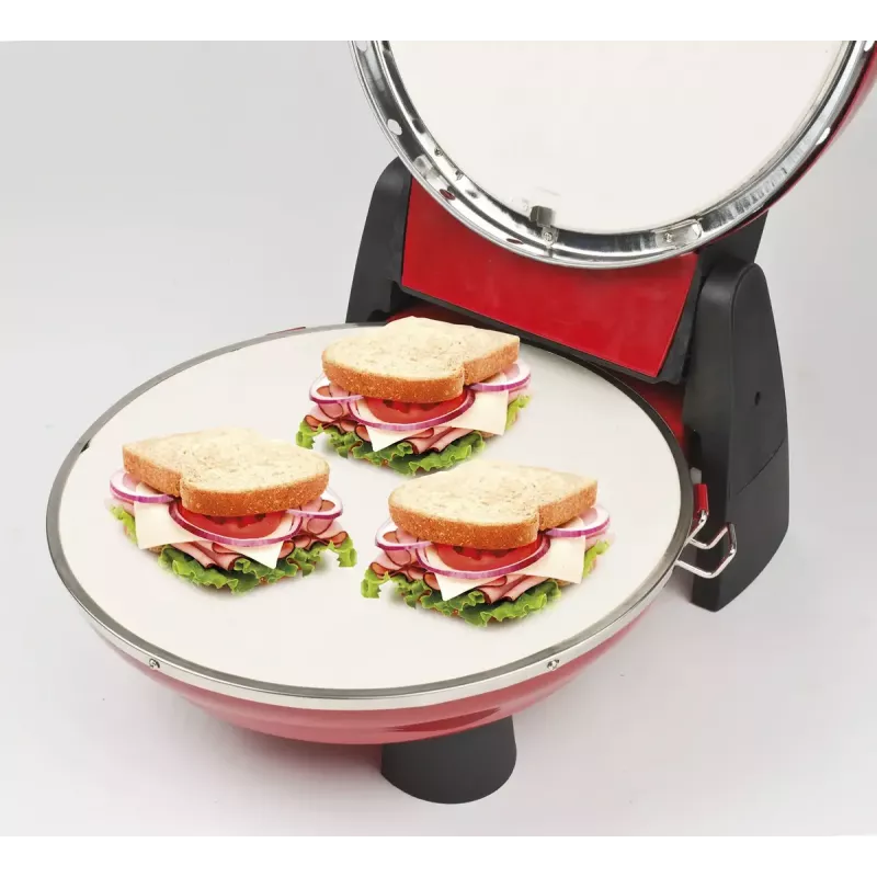 Picos kepimo aparatas G3 Ferrari Pizzeria Snack Napoletana 1200 W juodas raudonas 1 pica 31 cm