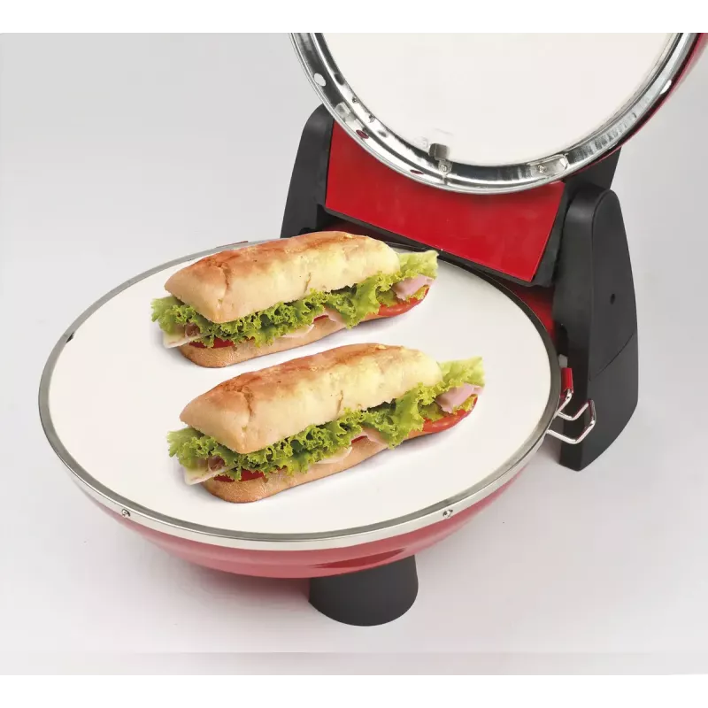 Picos kepimo aparatas G3 Ferrari Pizzeria Snack Napoletana 1200 W juodas raudonas 1 pica 31 cm