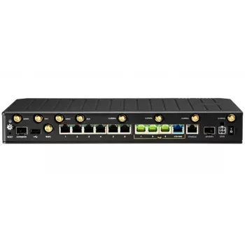 CradlePoint maršrutizatorius E300C-18B su NetCloud Enterprise Branch – Wi‑Fi 6 dviejų juostų, 10GbE, 4G LTE, 5x RJ‑45