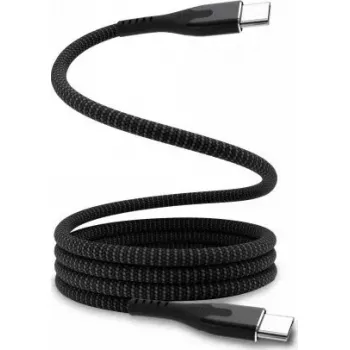 USB-C į USB-C magnetinis laidas STATIK MagStack Pro 2m juodas