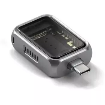 Išorinis NVMe SSD korpusas Satechi ST-E2230M USB-C, skirtas 2230 NVMe SSD, kosminė pilka