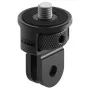 Kameros laikiklio adapteris GoPro ¼-20 tvirtinimo pirštas universalus 24×24×37 mm, juodas