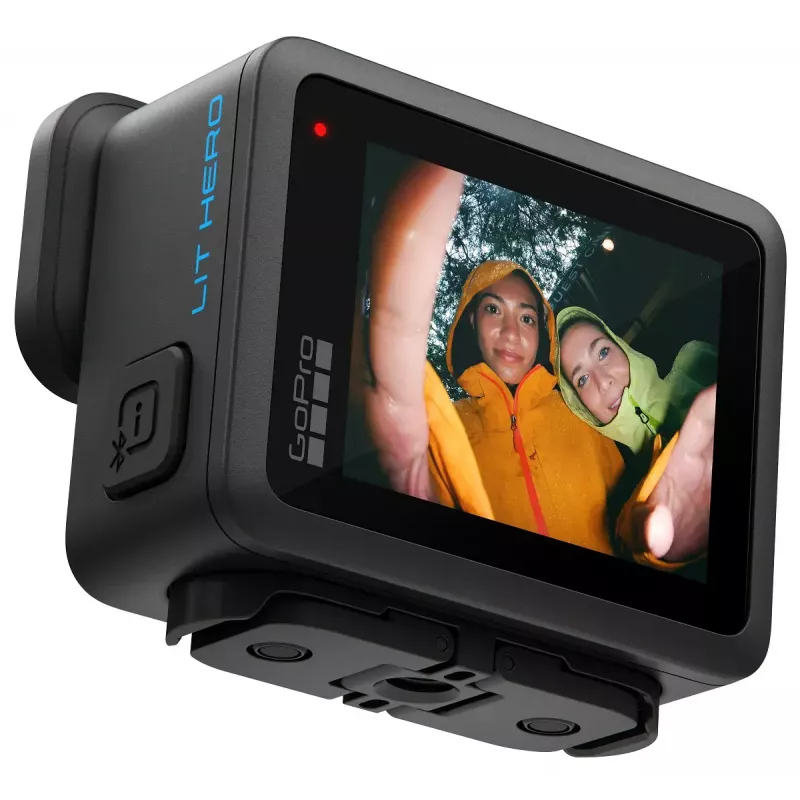 Veiksmo kamera GoPro LIT HERO — 4K itin didelės raiškos 100 kadrų/s, 12 MP, 1,76 colio LCD, Wi‑Fi, MicroSD