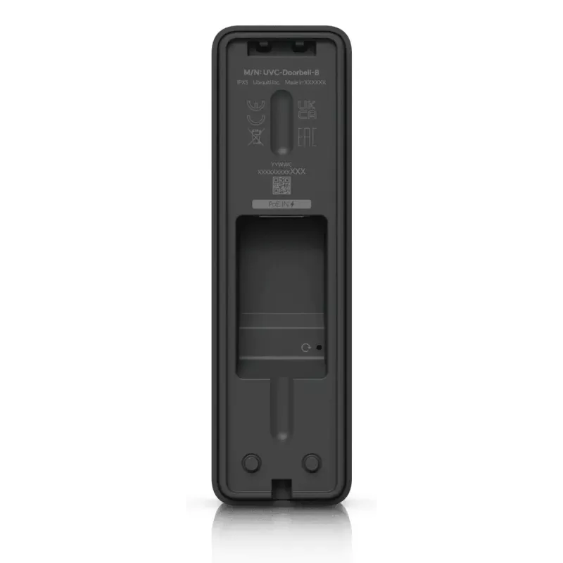 Vaizdo durų skambutis UBIQUITI Doorbell Lite Black, 5 MP, 2560×1920, IPX5, metalinis ir polikarbonatinis korpusas