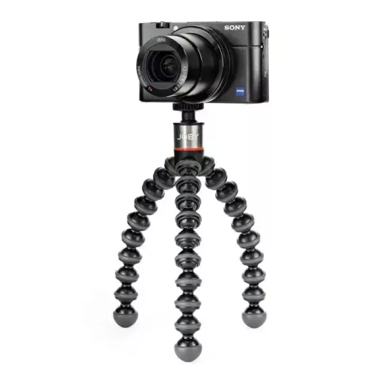 Tripod JOBY GorillaPod 500 skirtas veiksmo kameroms, 3 kojelės, maks. apkrova 0,5 kg, Juoda/Pilka