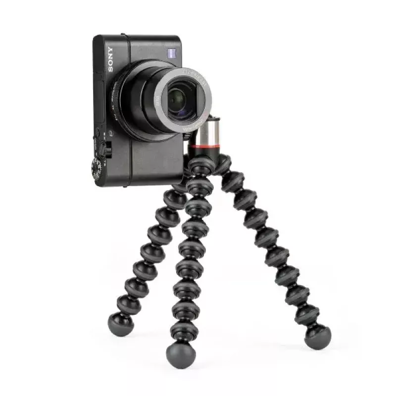 Tripod JOBY GorillaPod 500 skirtas veiksmo kameroms, 3 kojelės, maks. apkrova 0,5 kg, Juoda/Pilka