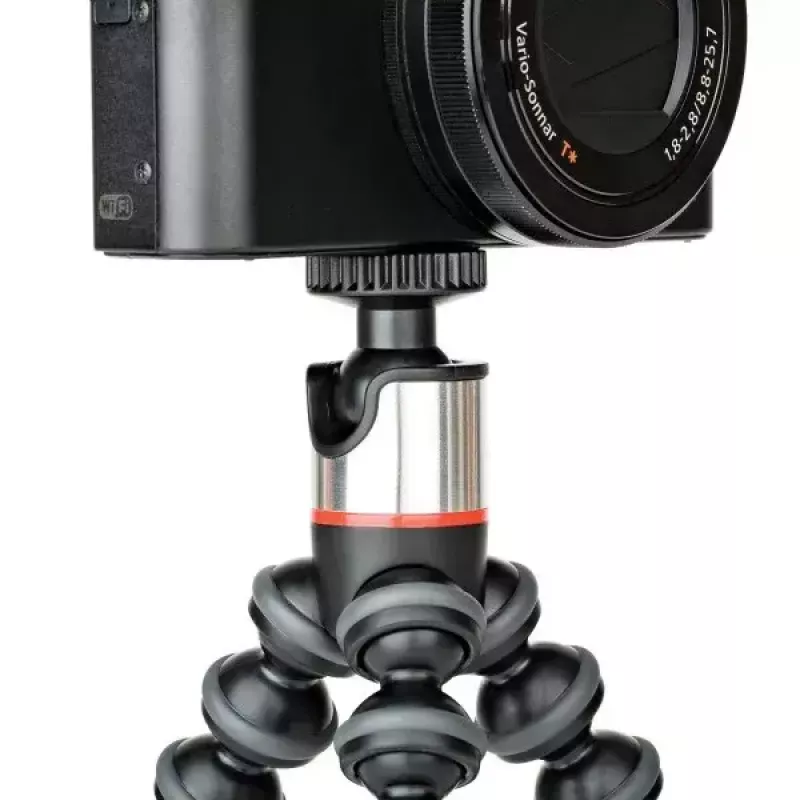 Tripod JOBY GorillaPod 500 skirtas veiksmo kameroms, 3 kojelės, maks. apkrova 0,5 kg, Juoda/Pilka