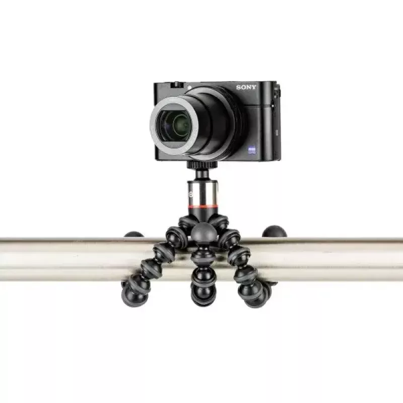 Tripod JOBY GorillaPod 500 skirtas veiksmo kameroms, 3 kojelės, maks. apkrova 0,5 kg, Juoda/Pilka