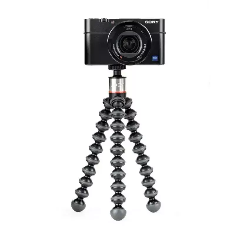 Tripod JOBY GorillaPod 500 skirtas veiksmo kameroms, 3 kojelės, maks. apkrova 0,5 kg, Juoda/Pilka