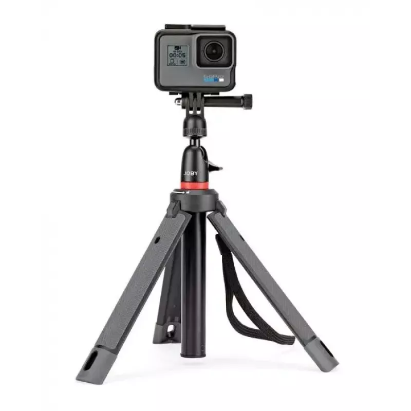 Stovas Tripod Joby TelePod 325 išmaniesiems telefonams / veiksmo kameroms juoda raudona