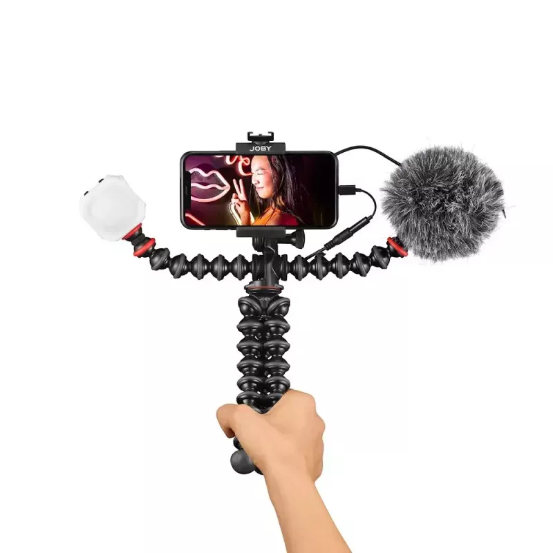 JOBY GorillaPod Mobile Vlogging Kit JB01645-BWW 3 kojos 540g Juoda Raudona