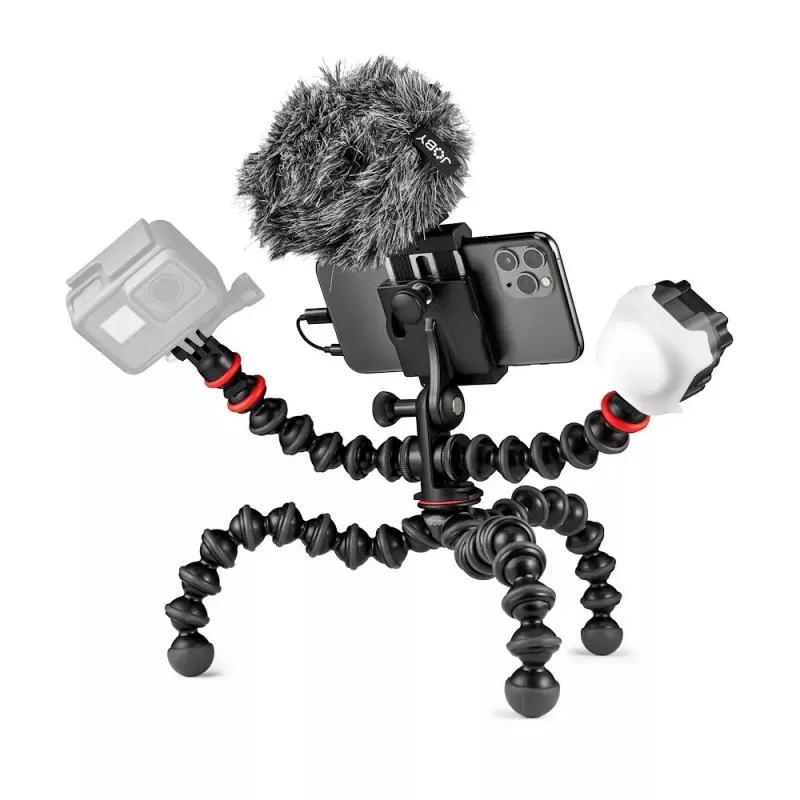 JOBY GorillaPod Mobile Vlogging Kit JB01645-BWW 3 kojos 540g Juoda Raudona