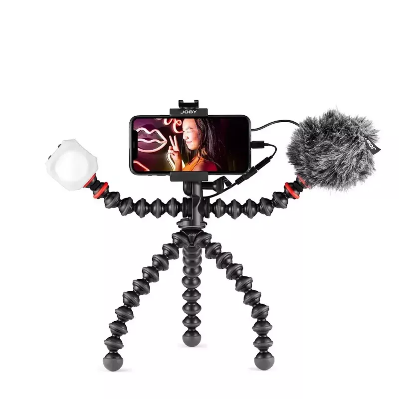 JOBY GorillaPod Mobile Vlogging Kit JB01645-BWW 3 kojos 540g Juoda Raudona