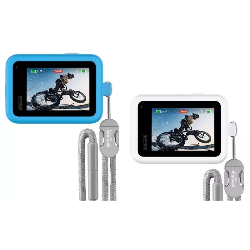 Silicininis dangtelis GoPro Sleeve + Lanyard, skirtas HERO12/HERO11/HERO10/HERO9 Black — baltas
