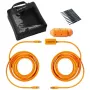 USB-C į USB-C laidas tether tools CUC31R-ORG — 9,40 m, stačiu kampu, oranžinis