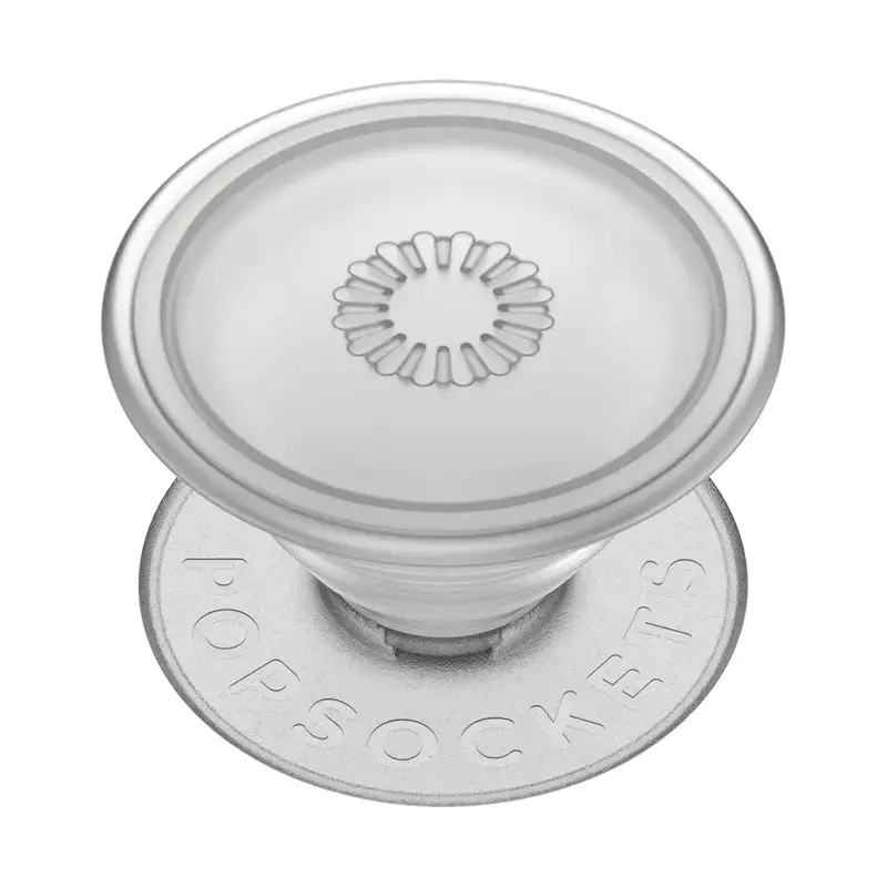Grip PopSockets PlantCore – universalus telefono laikiklis, pilkai permatomas, 38,8×7,7 mm