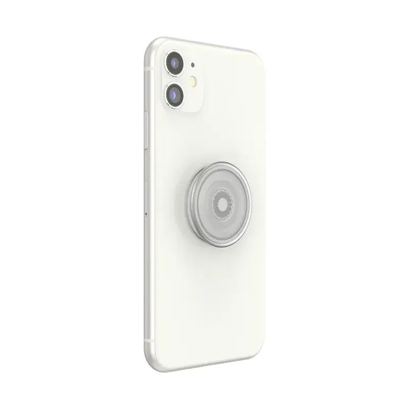Grip PopSockets PlantCore – universalus telefono laikiklis, pilkai permatomas, 38,8×7,7 mm