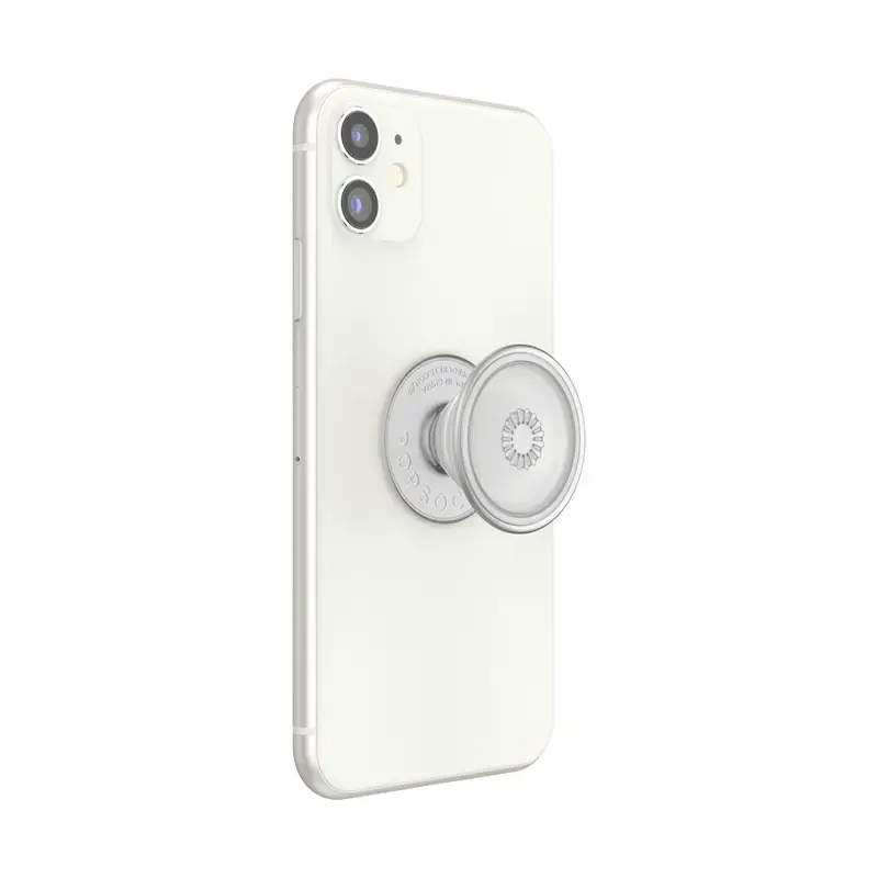 Grip PopSockets PlantCore – universalus telefono laikiklis, pilkai permatomas, 38,8×7,7 mm