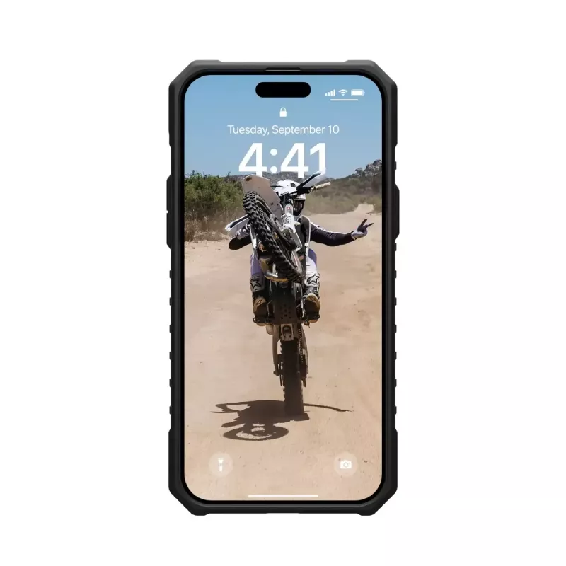 Dėklas Urban Armor Gear Pathfinder iPhone 15 Plus 17 cm Juodas Peršviečiamas