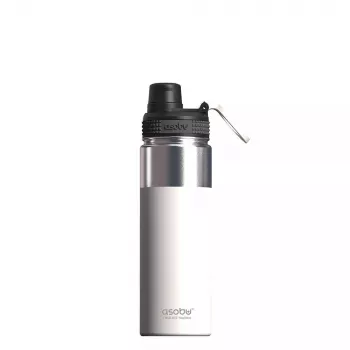 Asobu Alpine Flask 530 ml nerūdijančio plieno termosas baltas žygiams