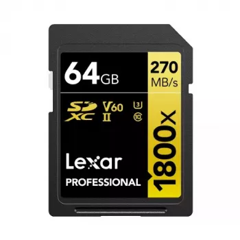 Lexar Professional 1800x SDXC UHS-II 64 GB LSD1800064G-BNNNG