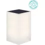 Sieninis saulės šviestuvas NewGarden WALLY LUMWLP012XXSPNW, kompaktiškas lauko šviestuvas 12x12x18 cm