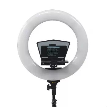 Ikan HomeStream HS-PROMPTER-RL teleprompteris su žiedine šviesa išmaniajam telefonui