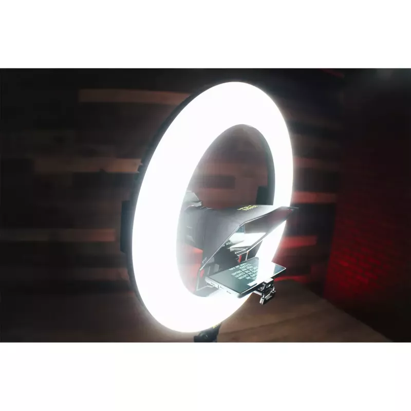 Ikan HomeStream HS-PROMPTER-RL teleprompteris su žiedine šviesa išmaniajam telefonui