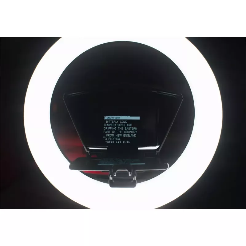 Ikan HomeStream HS-PROMPTER-RL teleprompteris su žiedine šviesa išmaniajam telefonui