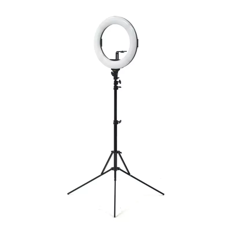 Ikan HomeStream HS-PROMPTER-RL teleprompteris su žiedine šviesa išmaniajam telefonui