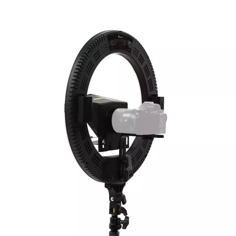 Ikan HomeStream HS-PROMPTER-RL teleprompteris su žiedine šviesa išmaniajam telefonui