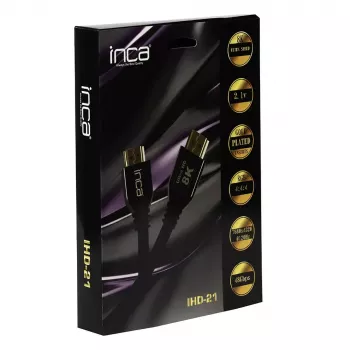 Inca IHD-21 HDMI laidas 2 m HDMI A tipas 3 x HDMI A tipas juodas