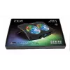 Nešiojamojo kompiuterio aušinimo padėklas INCA INC-606TGS, iki 45,7 cm (18 colių) ekranams, 2 ventiliatoriai 11,5 cm, USB maitinimas, juodas