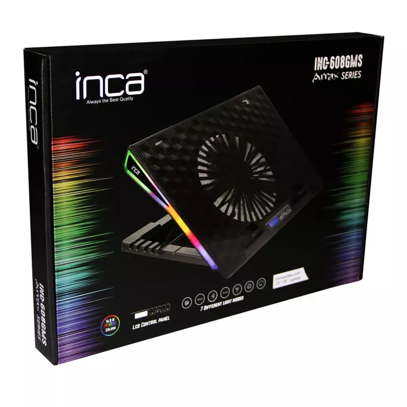 Stovas nešiojamam kompiuteriui Inca INC-608GMS Juodas 43,2 cm 17 colių