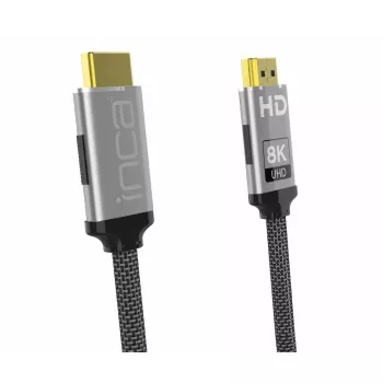 HDMI kabelis Inca IHM-03T 3m HDMI A tipo kištukas-kištukas 2.1 pilka
