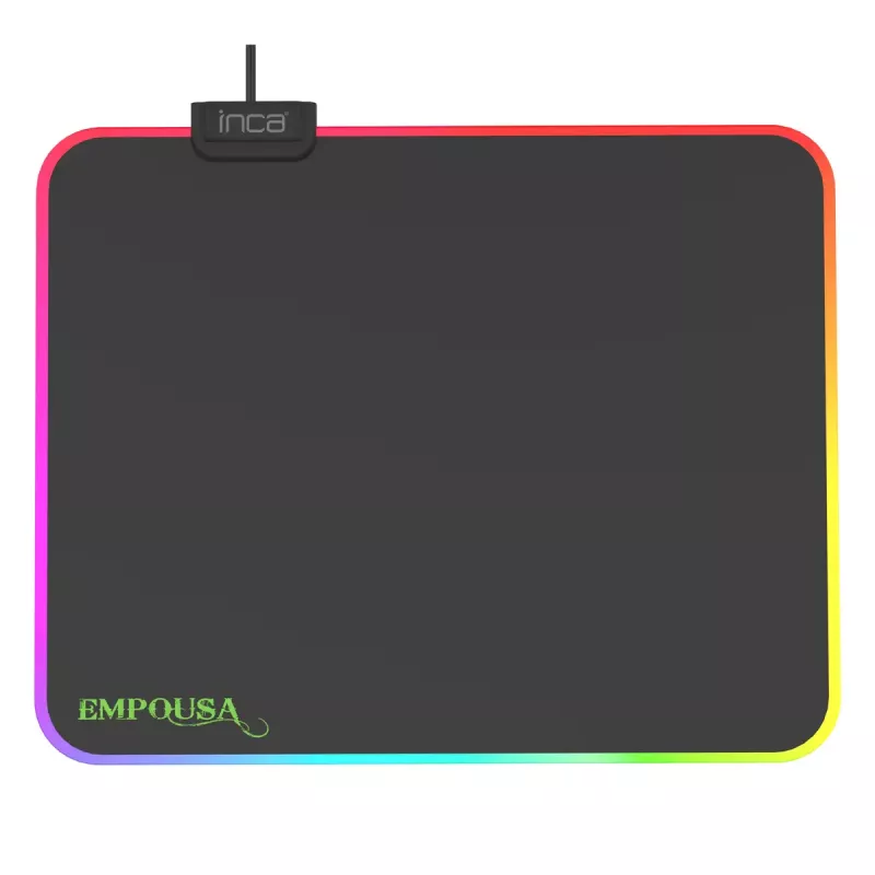 Žaidimų pelės kilimėlis Inca IMP-024 juodas monochromatinis
