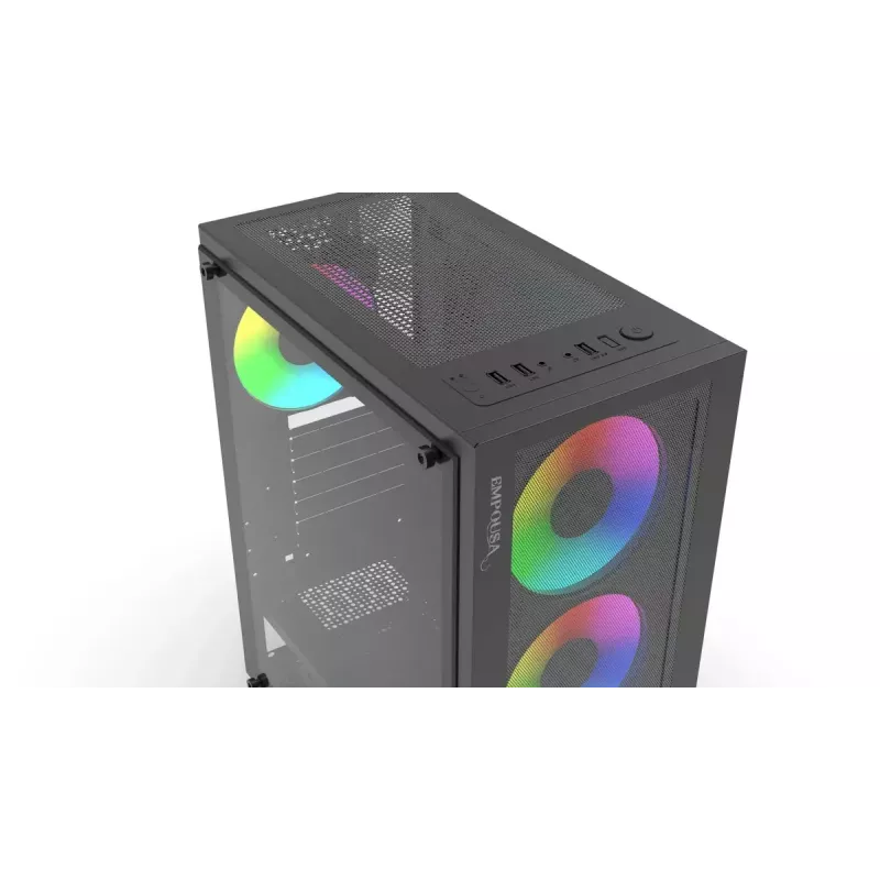Korpusas Inca EMG-15XN Midi Tower Juodas