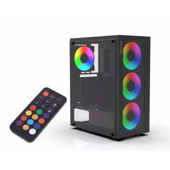Korpusas Inca EMG-15XN Midi Tower Juodas