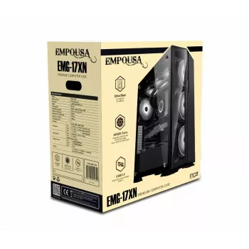 Kompiuterio korpusas Inca EMG-17XN Midi Tower juodas