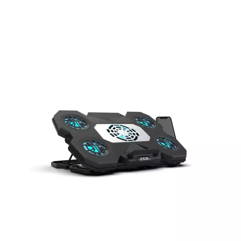 Aušinimo padėklas nešiojamam kompiuteriui INCA INC-614GMS, ergonomiškas dizainas, tylus veikimas