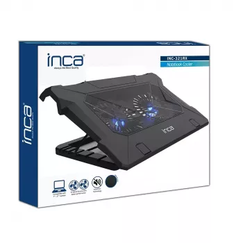 Aušintuvas nešiojamam kompiuteriui Inca INC-321RX 43,2 cm 2 ventiliatoriai Juoda