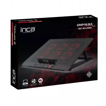 Aušinimo stovas nešiojamam kompiuteriui Inca INC-601GMS 43,2 cm 6 ventiliatoriai USB juodas
