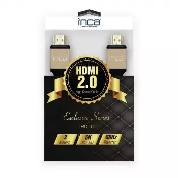 HDMI laidas Inca IHD-02 2m HDMI A tipo kištukas-kištukas 4K