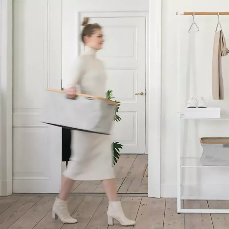 Skalbinių krepšys Brabantia 118180 40L stačiakampis pilkas