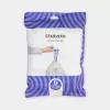 Šiukšlių maišai BRABANTIA 138164, 20 L, balti, plastikiniai, 40 vnt., 545×435 mm